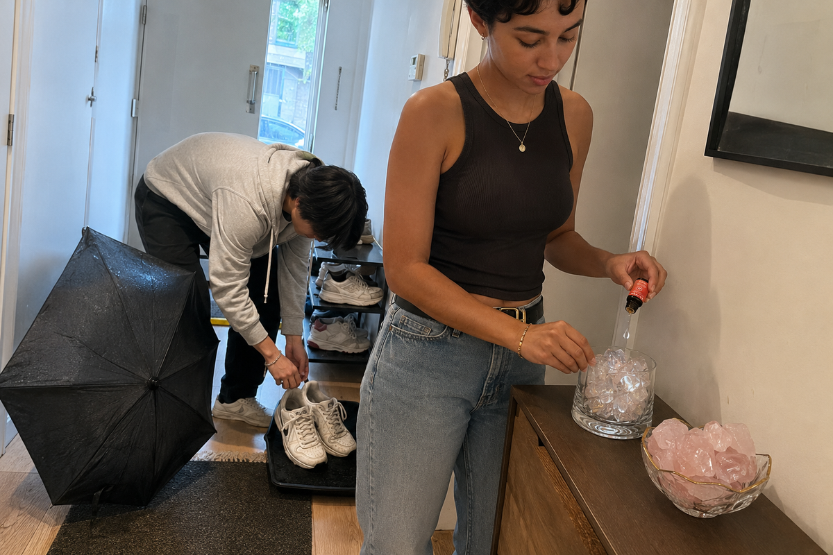 Remove shoe smell from your hallway by drying footwear, cleaning storage and fixing airflow, then add a light finishing fragrance.