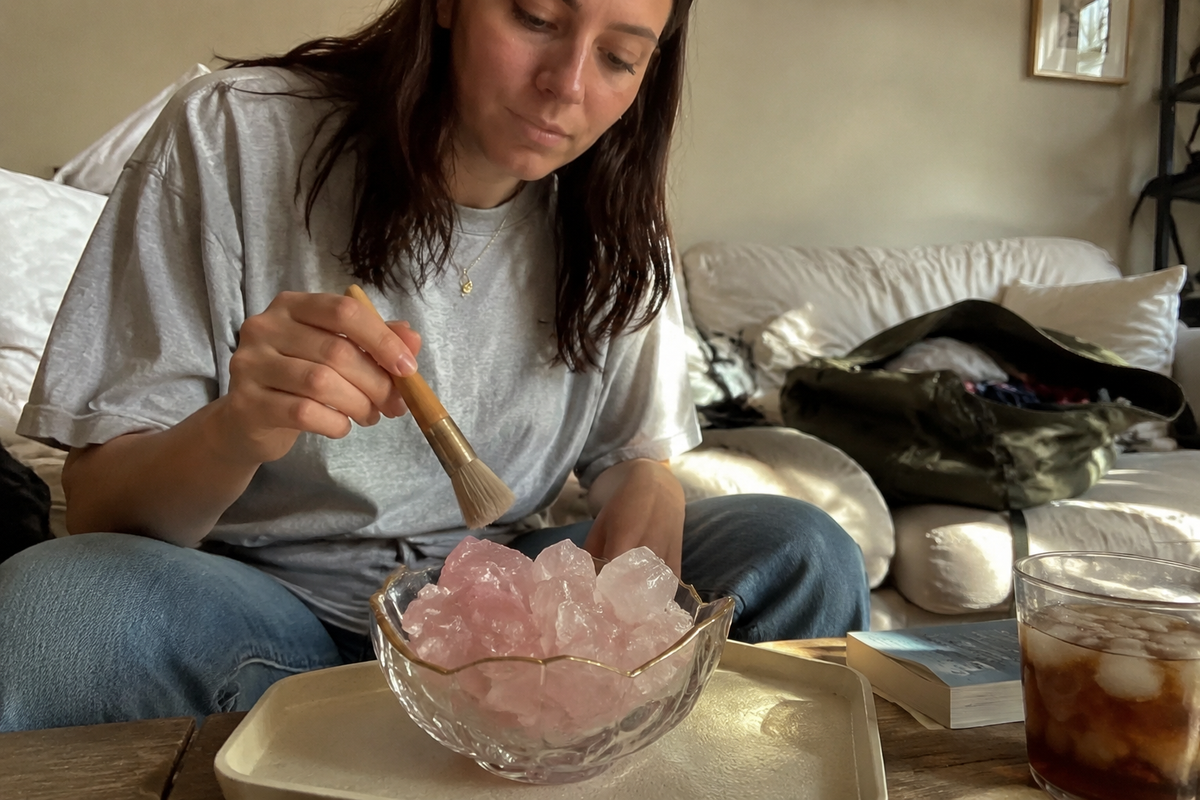 Learn how to clean a passive crystal diffuser safely, remove dust and pooled oil, change scents and avoid damaging quartz stones.