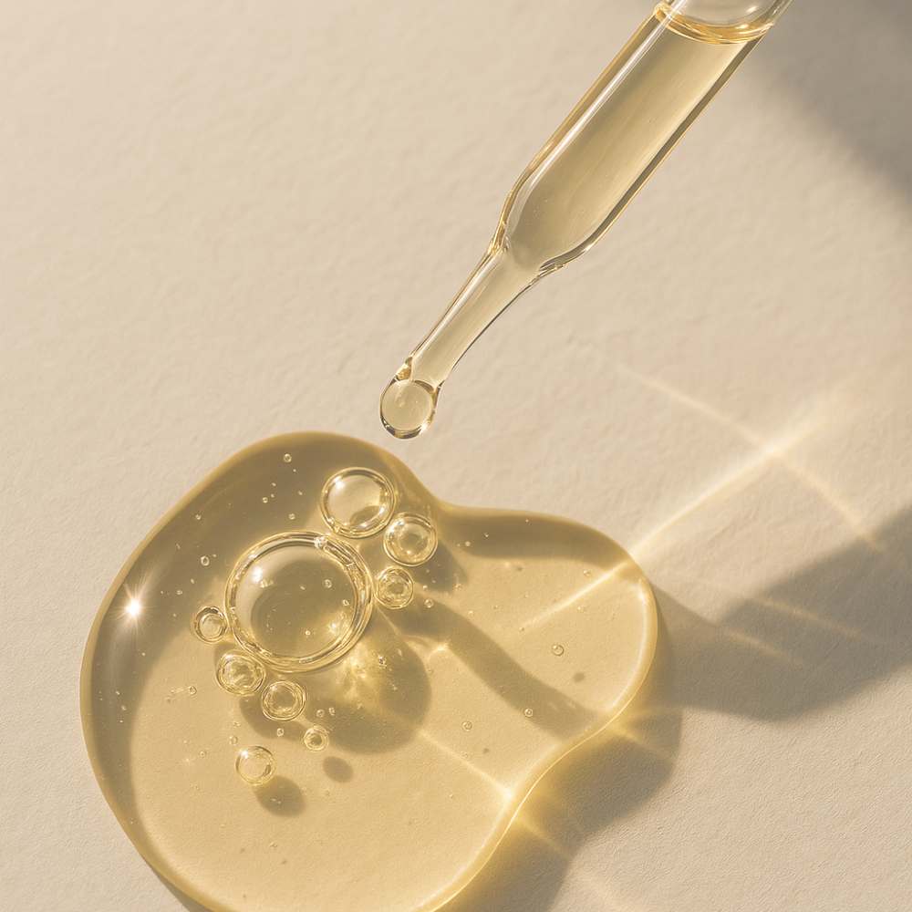 Close-up of diffuser oil texture under sunlight — showing the clarity and consistency of premium fragrance oil blends